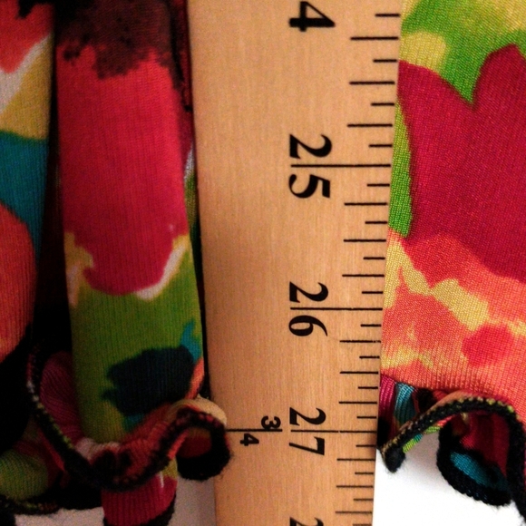 Floral Multicolor Women's Top / Size XL - Picture 8 of 9